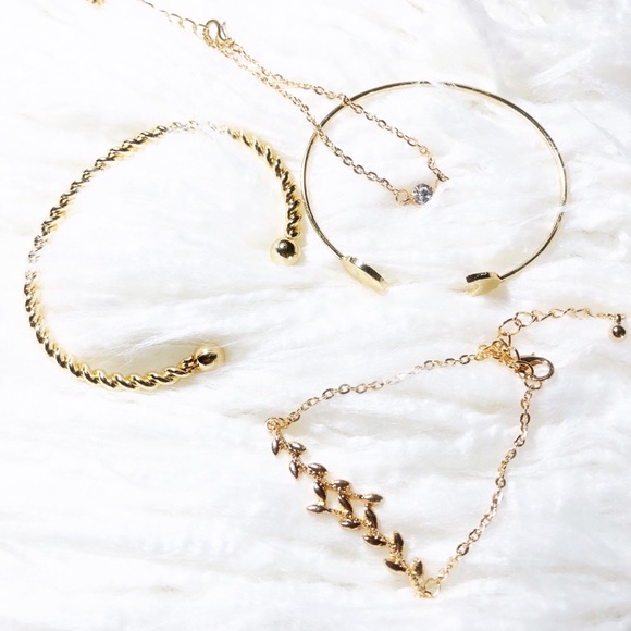 NEW Gold Plated Bracelets - Picture 1 of 7